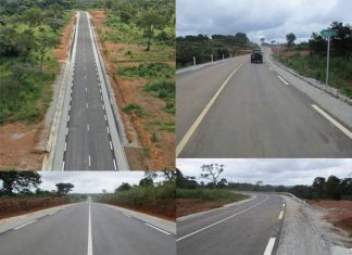 Route Yoko-Lena. Les travaux sont achevés sur cette section de la Nationale n°15