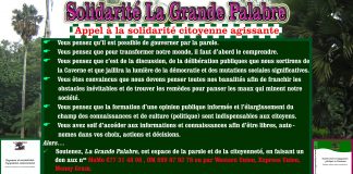 La Grande Palabre: Appel à la solidarité citoyenne agissante